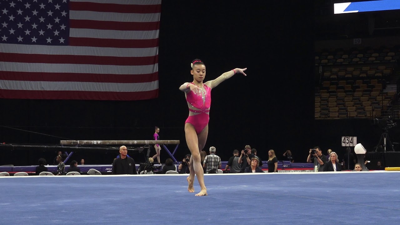 Leanne Wong &ndash; Floor Exercise &ndash; 2018 U.S. Gymnastics Championships &ndash; Junior Women Day 1