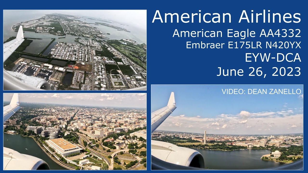 American Eagle ERJ175LR Key West, FL - Washington, DC (06/26/2023)