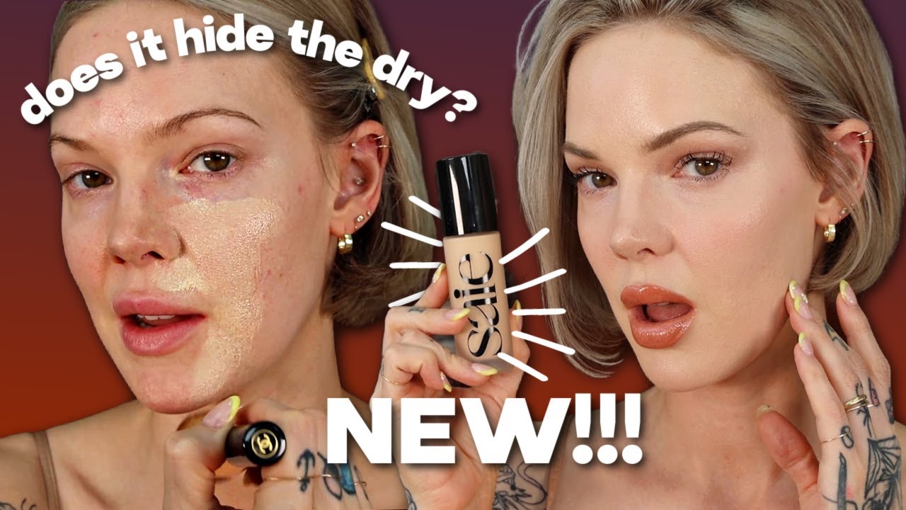 SAIE GLOWY SUPER SKIN FOUNDATION REVIEW is it REALLY good for dry skin?!