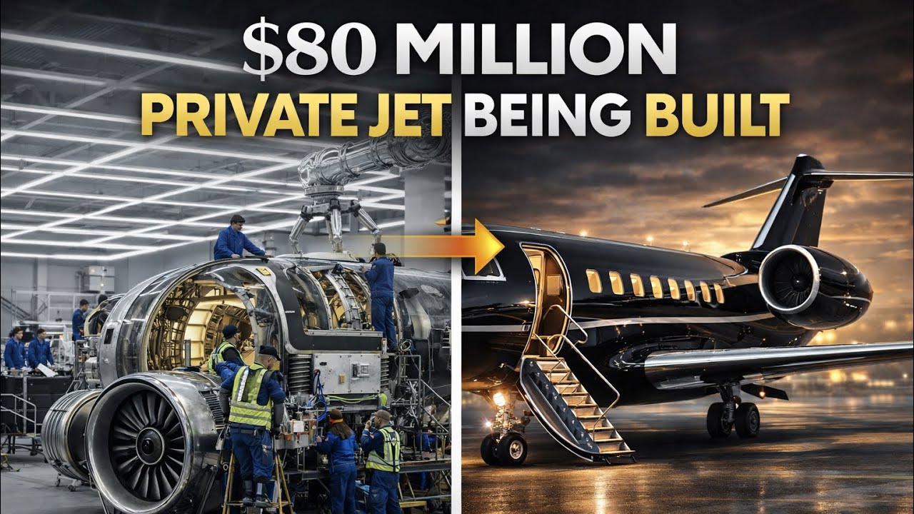 Inside an $80 Million Private Jet | From Raw Metal to Billionaire Luxury