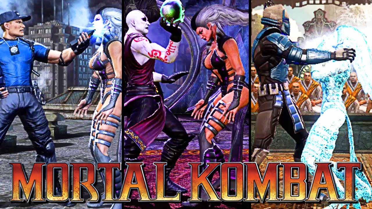 Mortal Kombat 9: Every Character Throw Performed on Sindel