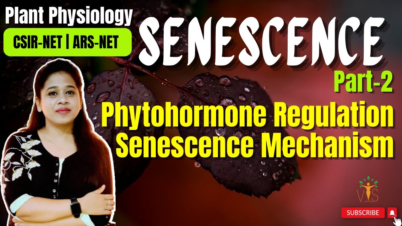 Senescence (Part 2) | Phytohormone Regulation | Senescence Mechanism CSIR-NET | ARS-NET
