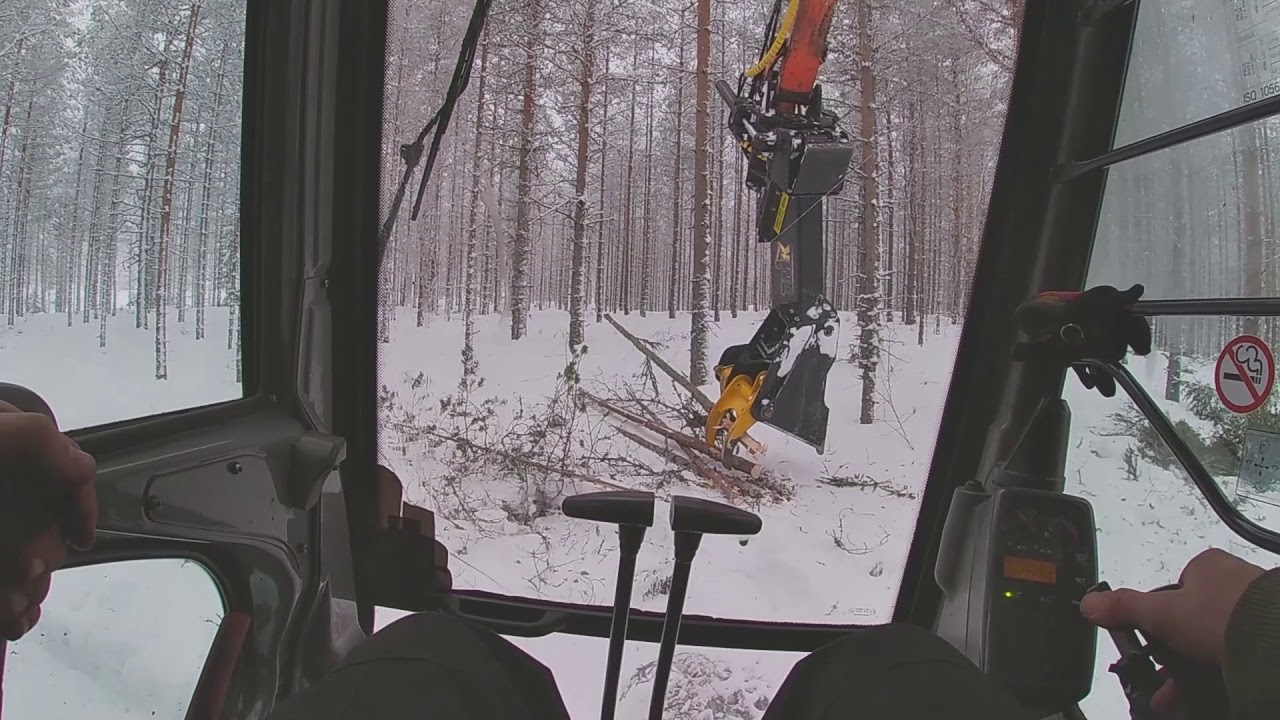 Mänty valtaista ensiharvennusta. OSA 1 / Hitachi zx 130 + tmk 300