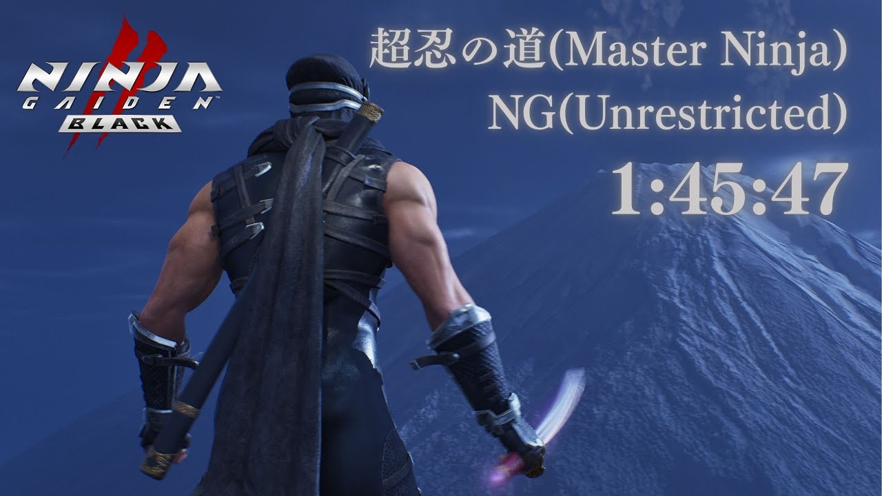 NINJA GAIDEN 2 BLACK_RTA NG(Unrestricted) Master Ninja 1:45:47