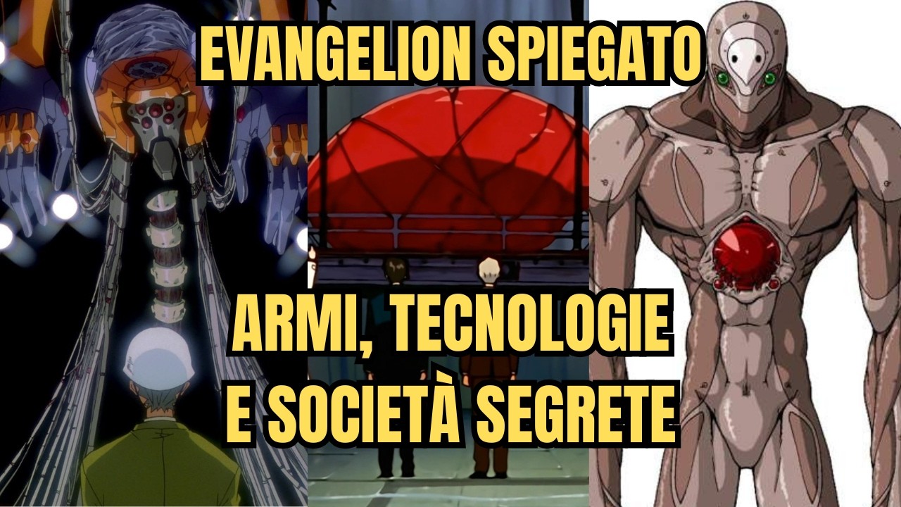 DI COSA SONO FATTI GLI EVA? -ARMI, TECNOLOGIE E SOCIETÁ SEGRETE - EVANGELION SPIEGATO #EXTRA