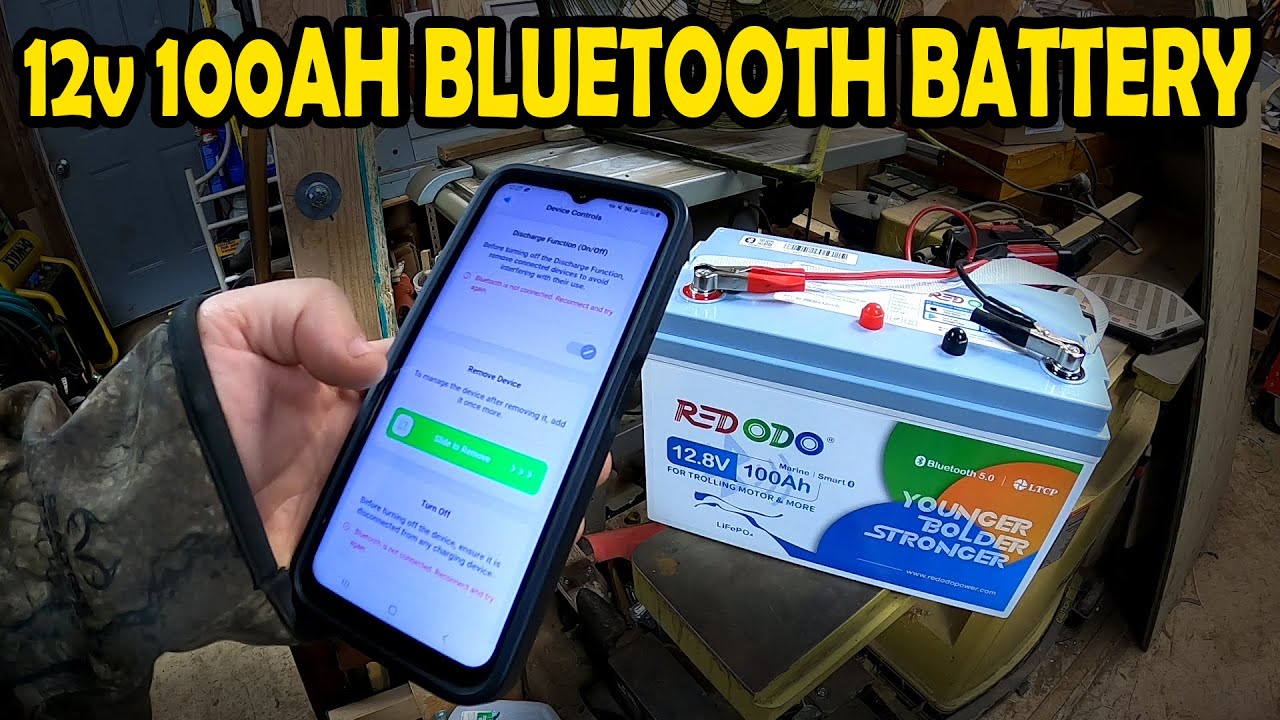 Аккумулятор Bluetooth 12 В 100 А·ч от REDODO
