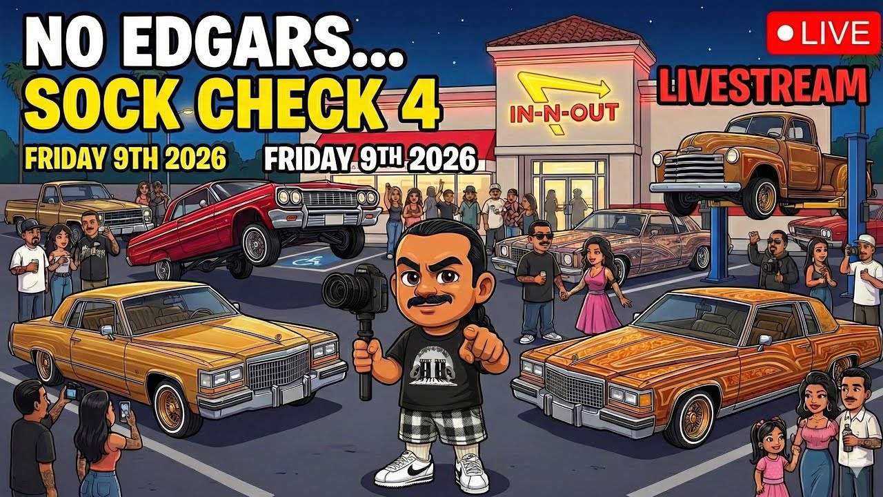 ​🔴 WE LIVE! Sock Check 4 at In-N-Out 🍔 Friday Night Vibes 🚘