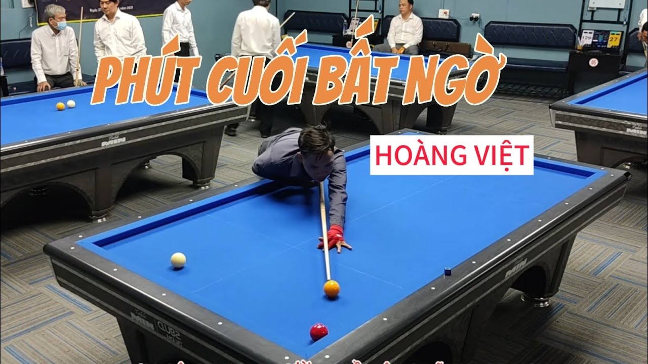 Bida L&Ecirc; HO&Agrave;NG gặp VIỆT CẦN GIỜ bất ngờ ph&uacute;t cuối giải cadre 71/2 top 32 c&uacute;p HT