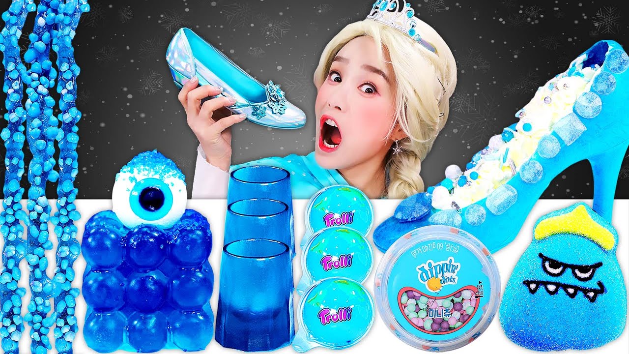 💙Коллекция Blue Food Mukbang💙 Blue Food Mukbang JiniYum JiniYum Mukbang