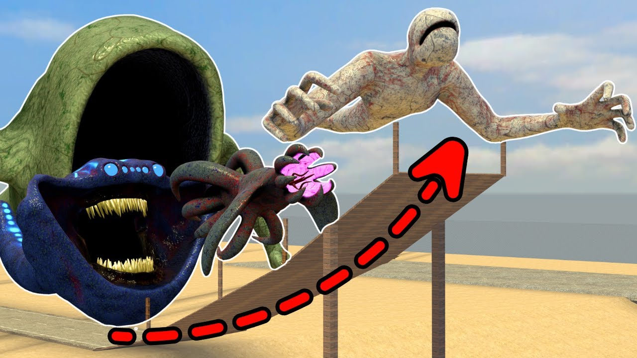 Who Has The Longest Jump Between All Sea Creatures Monsters In Garry's Mod?