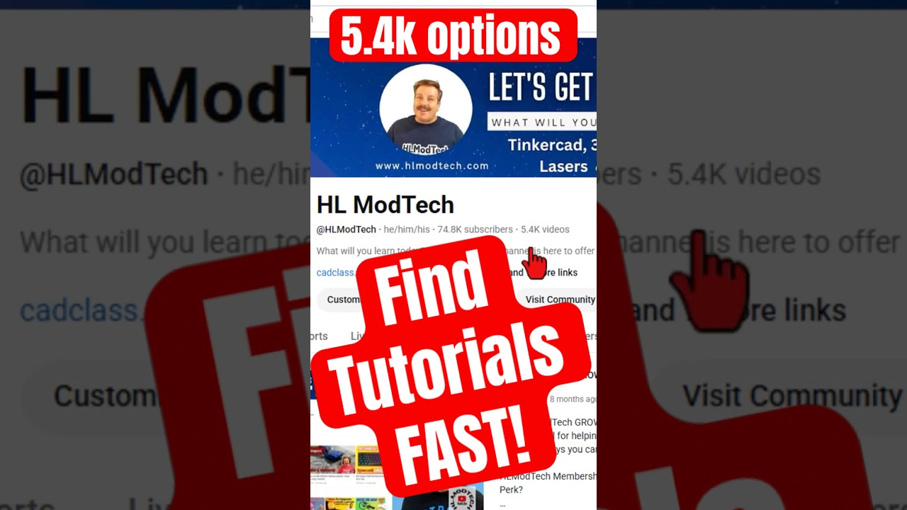 Find HLModTech Tinkercad Tutorials & More, FAST! Search Genius 💯🤯