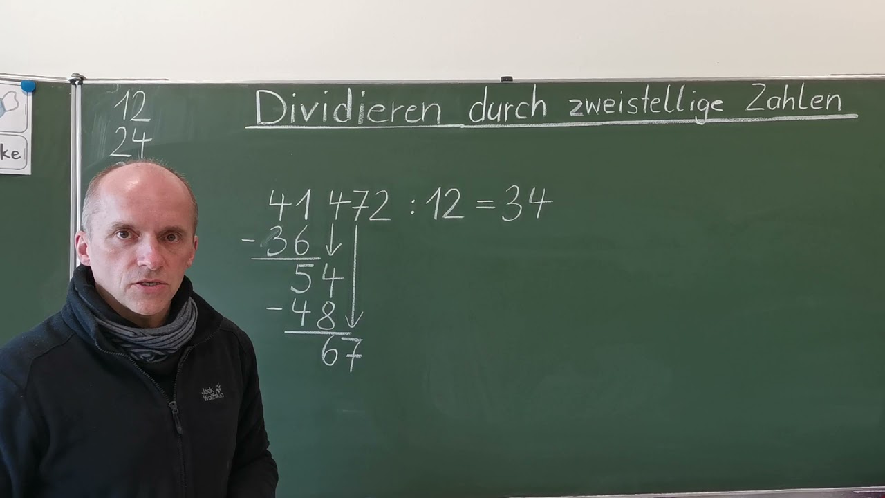 Schriftliches Dividieren durch zweistellige Zahlen