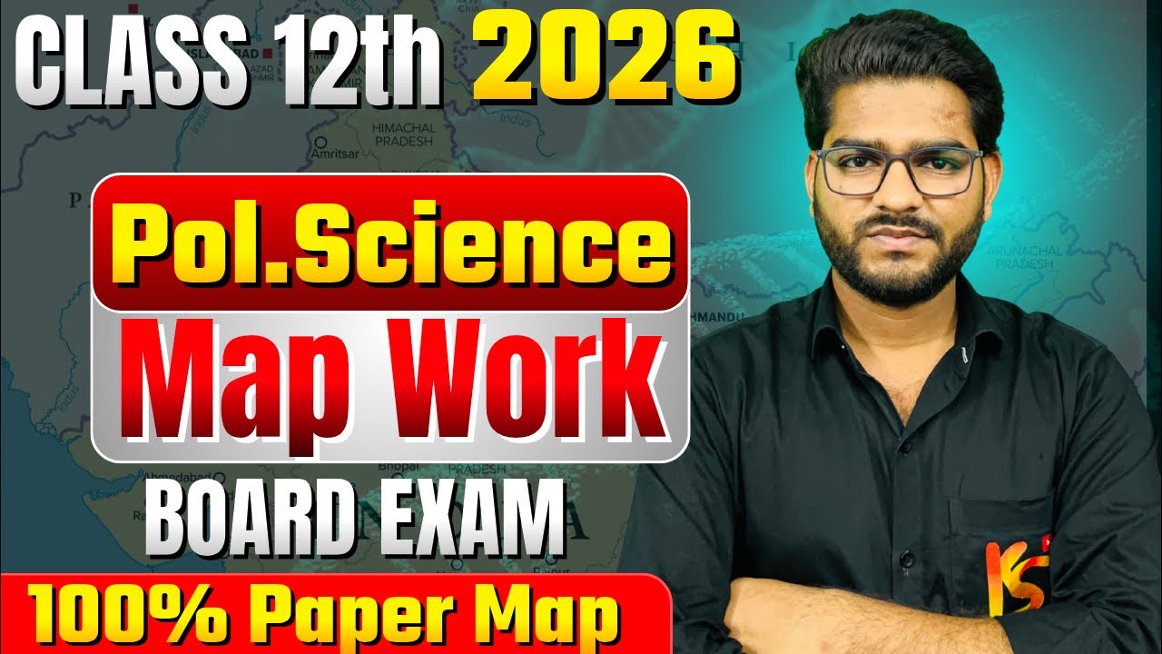🔴 LIVE | RBSE Class 12 Political Science Map Work 2026 | Complete World Map One Shot | 100% Sure