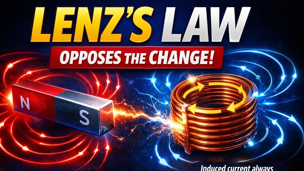Lenz’s Law Trick to Never Forget! 🔥 Full Concept + Direction Rule