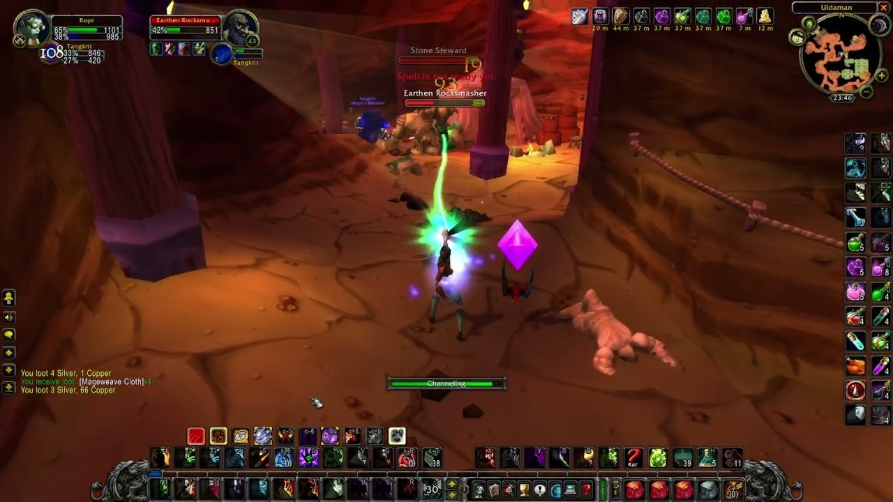 Can you solo Uldaman without stats from your gear (naked) at an appropriate level?