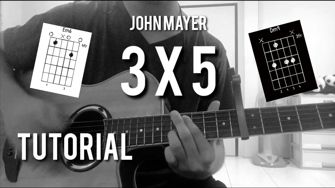 John Mayer - 3X5 Guitar cover + Chords