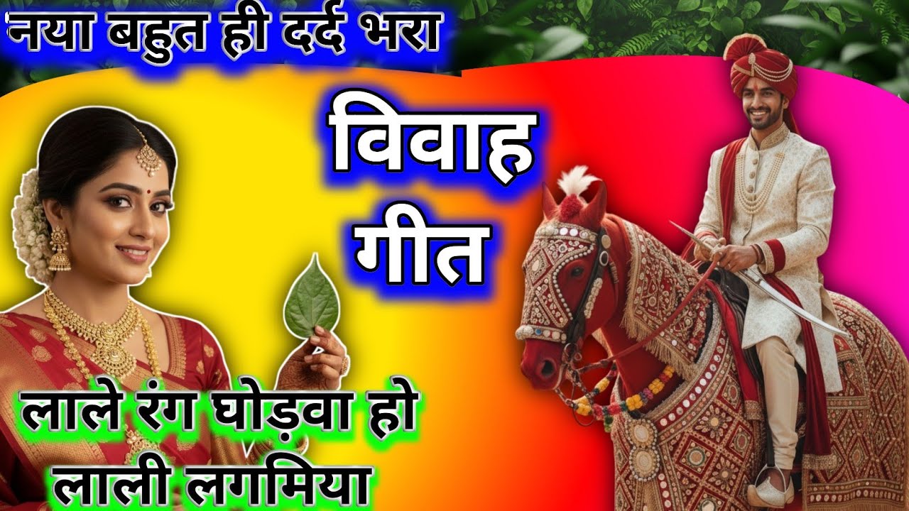 vivah #विवाहगीत #vivahgeet2025| लाले रंग घोड़वा हो लाली लगमिया... | #ramsitavivah#shadigeet