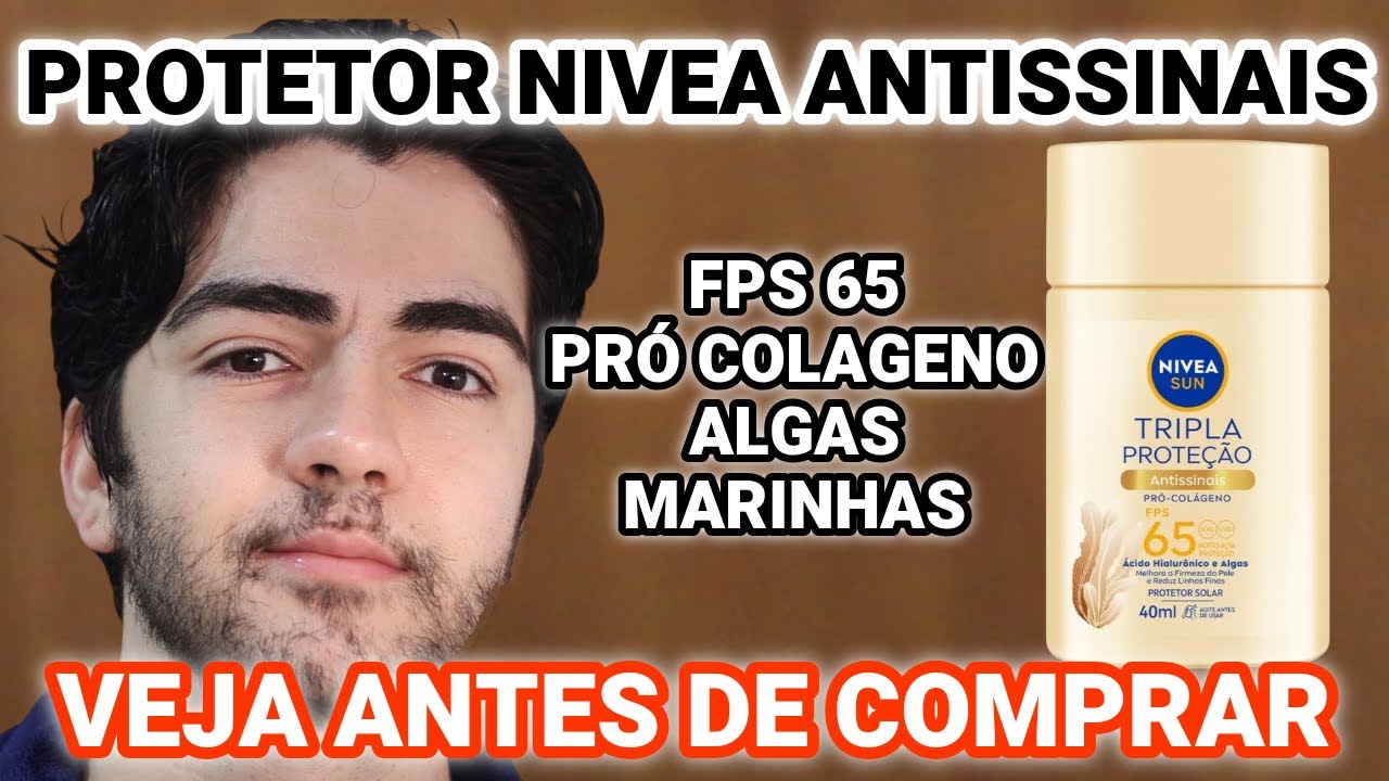 PROTETOR NIVEA ANTISSINAIS FPS 65!  Nivea Sun Fluido Tripla Proteção - PROTETOR SOLAR FACIAL