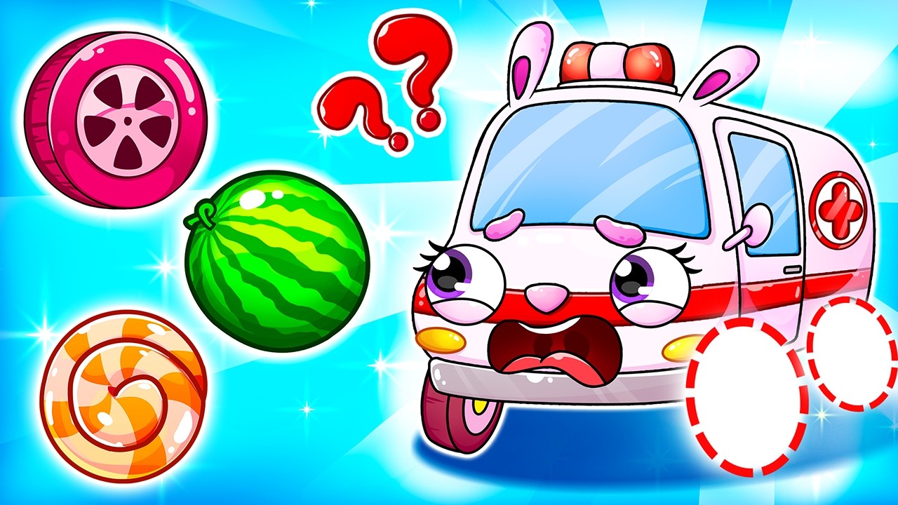 Ambulance Lost Wheel 🚑 Wheels on the Ambulance | YUM YUM - Funny Kids Songs