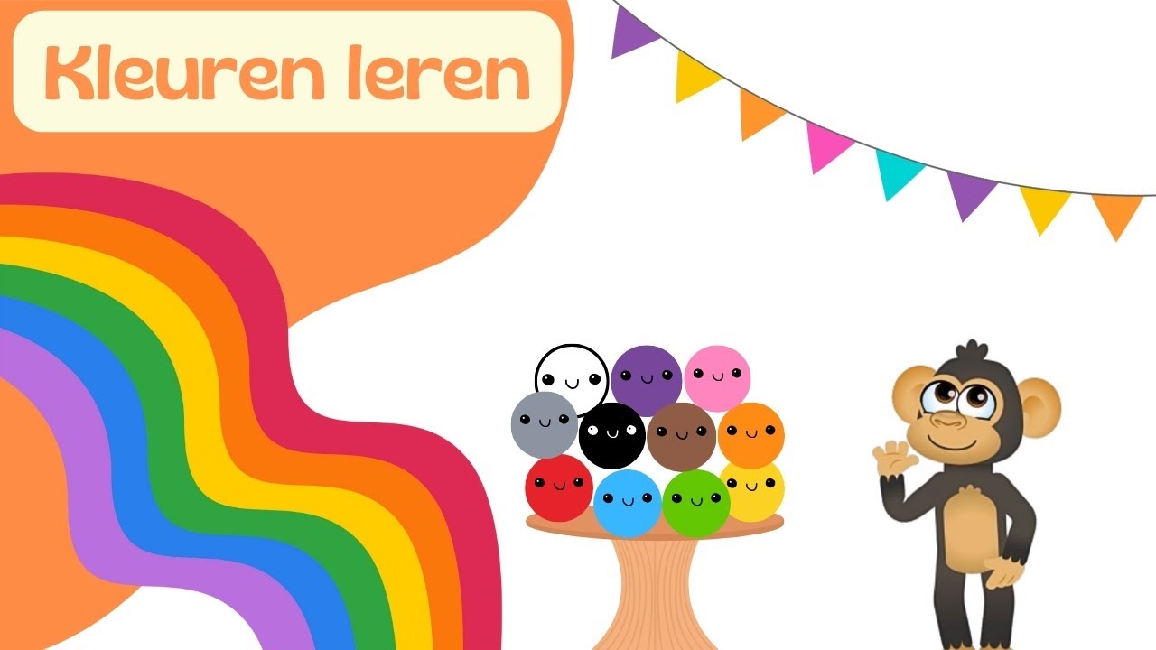 KLEUREN LEREN 🌈in het Nederlands voor peuters en kleuters | Leer de kleuren in het Nederlands.