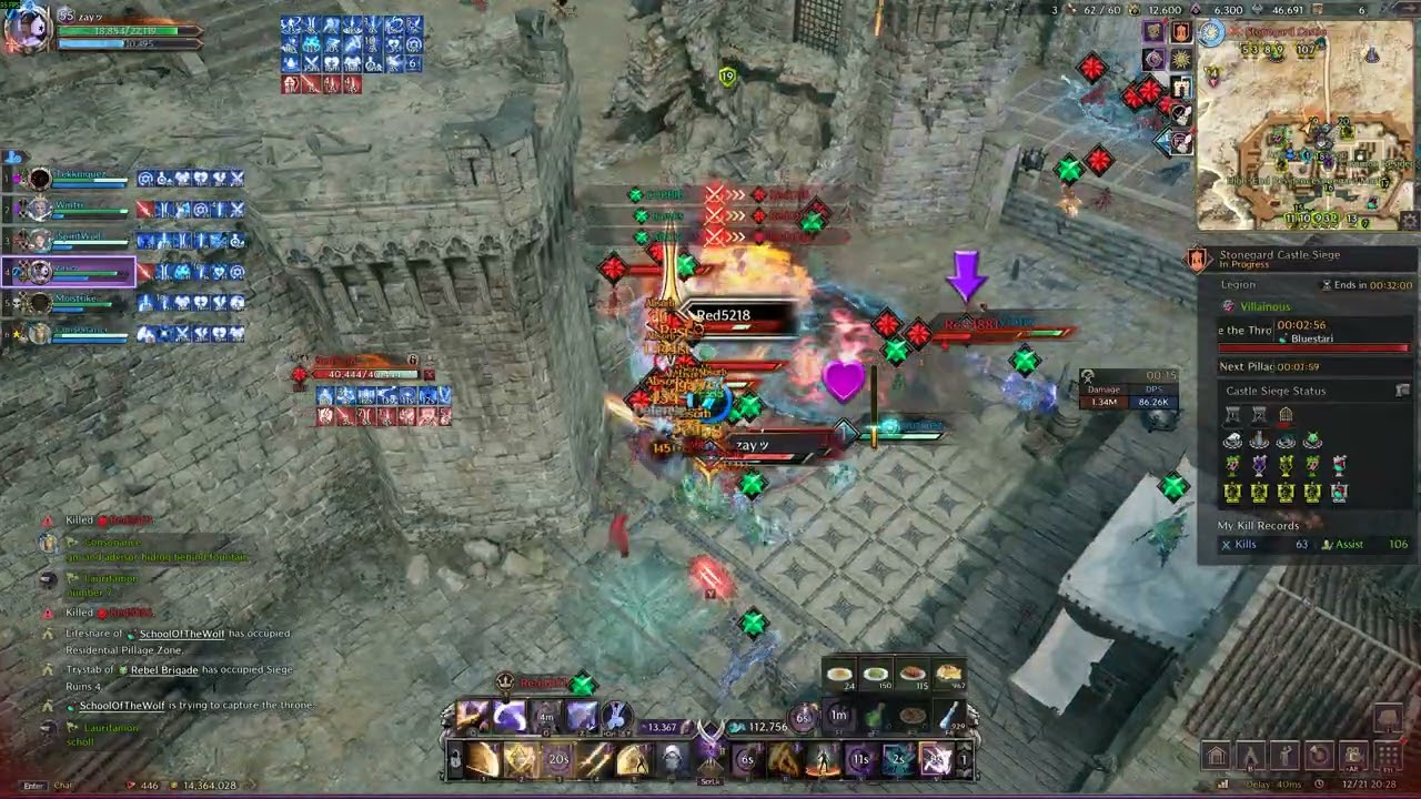Throne And Liberty Villainous Siege Shadowdancer PoV (12-21-2025) Defending