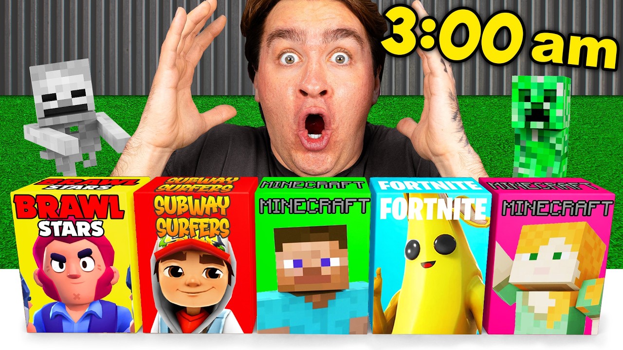 НЕ ОТКРЫВАЙ MYSTERY BOX FORTNITE, SUBWAY SURFERS, MINECRAFT И BRAWL STARS в 3 ЧАСА НОЧИ!