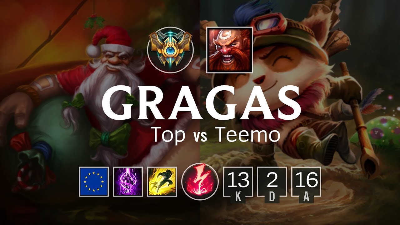 Gragas Top vs Teemo - EUW Challenger Patch 8.7