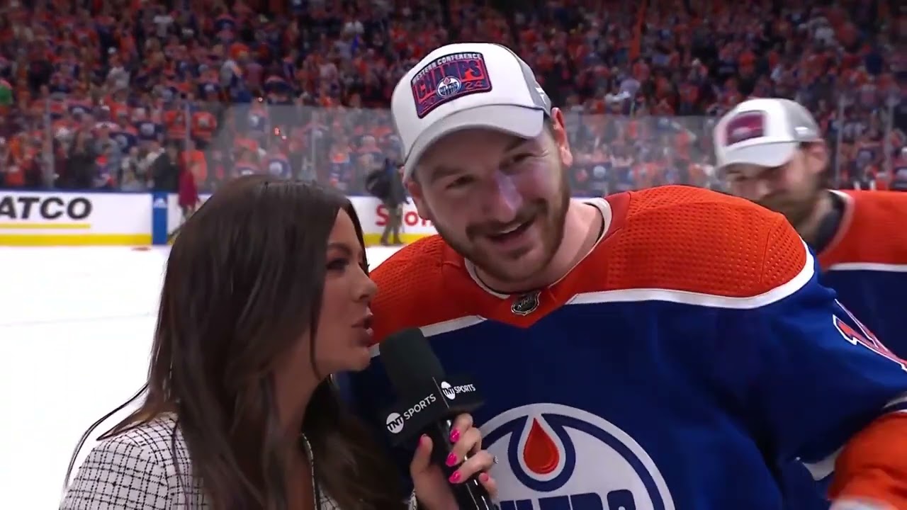 Zach Hyman couldn't even hear Jackie Redmond / 2.06.2024