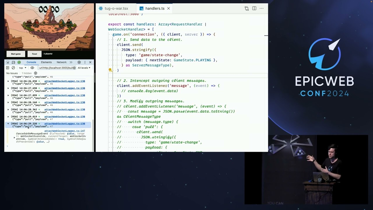 Mocking WebSockets with MSW (EpicWeb Conf 2024)