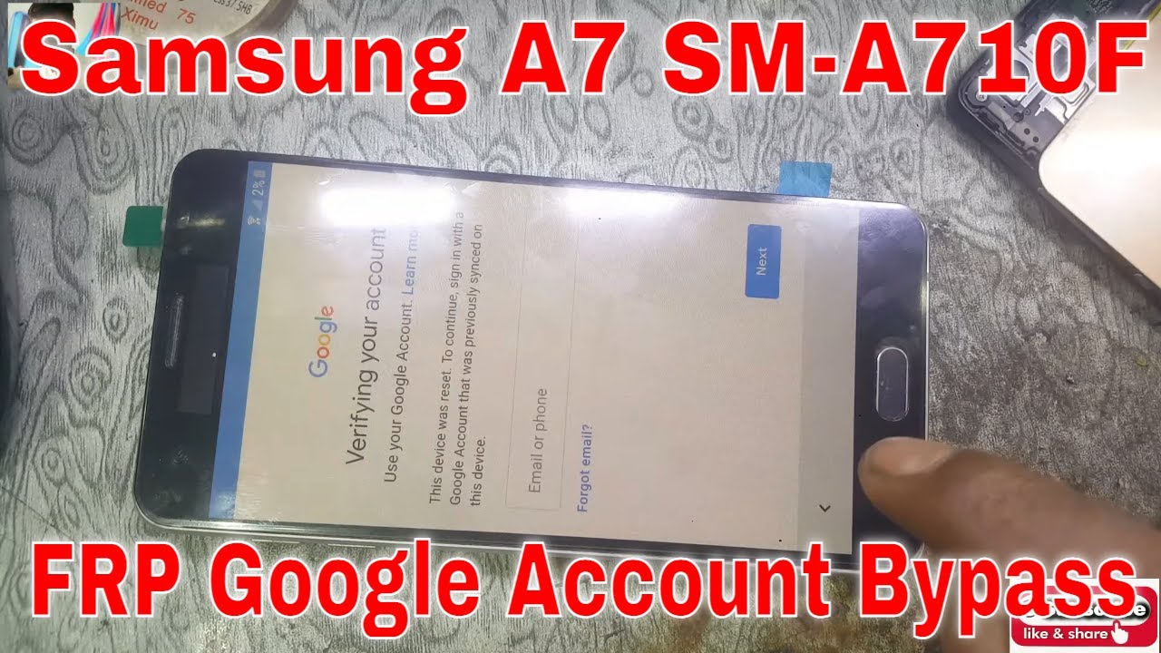 samsung a710f 7 frp bypass without pc hard reset factory reset code YouTube update problem solution