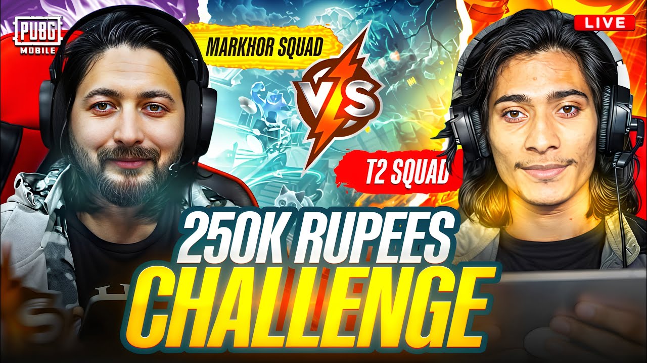 TDM DANGAL | BIG CHALLENGE 250K RUPEES🔥WHO WILL WIN ? TMG MARKHOR | PUBG LIVE STREAM