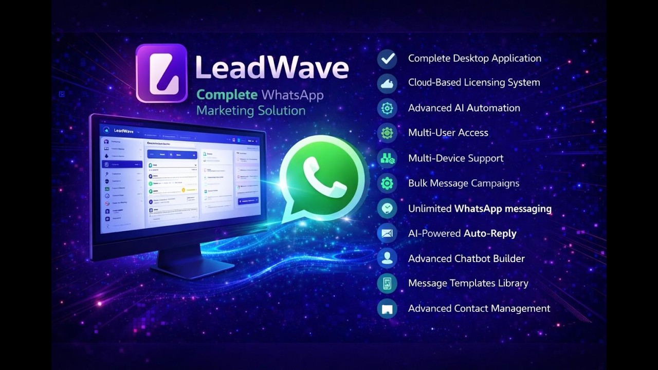 Lead Wave WhatsApp Marketing App &ndash; Automate & Grow Your Business | BundlePro