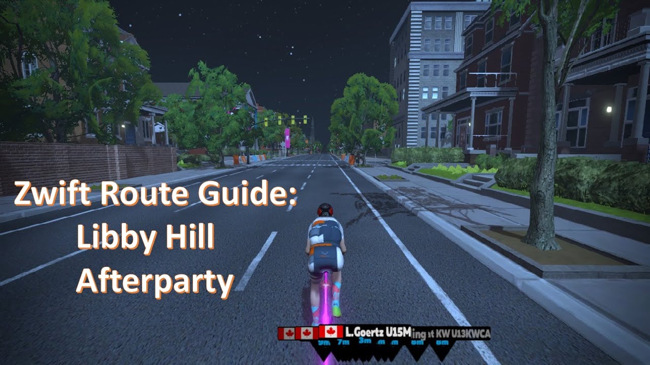 Zwift Route Guide Libby Hill Afterparty