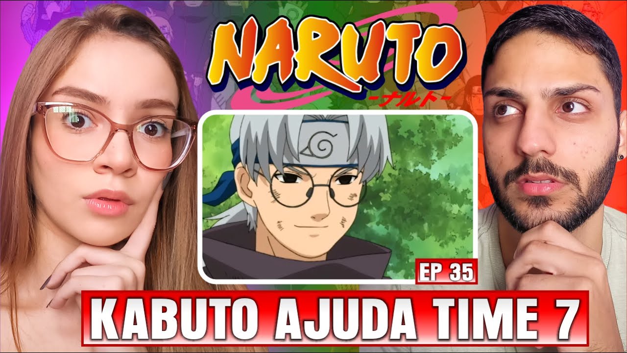 (SASUKE VS KABUTO?? 😮) Professora de Geografia ASSISTE NARUTO｜EPISÓDIO 35｜REACT