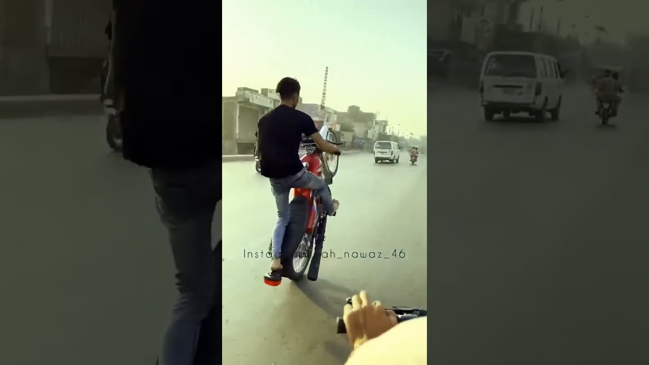 Shahnawaz One Wheeling on His Lat Eid #onewheeling  #eidmubarak #bike
