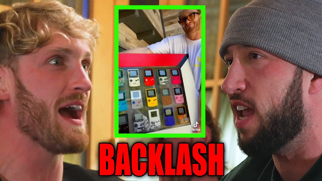 LOGAN PAUL RESPONDS TO GAME BOY RESIN BACKLASH : 