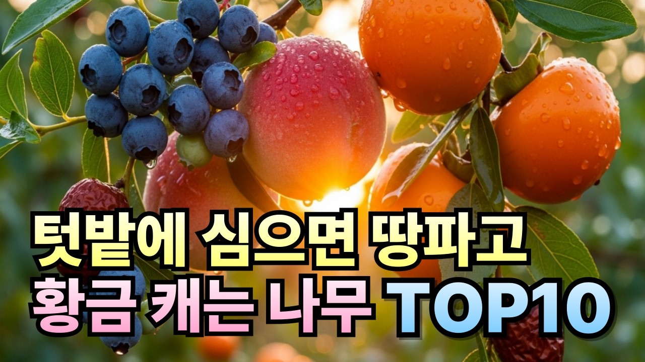텃밭에 심으면 땅파고 금 캐는 나무 TOP 10