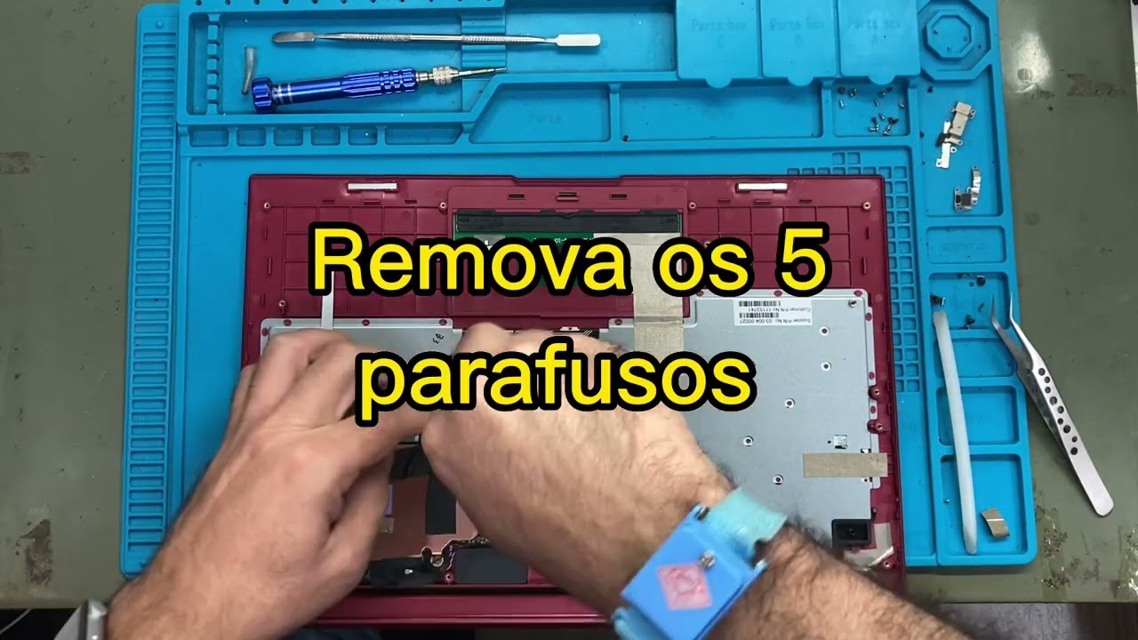Trocando teclado - Positivo Motion Plus Red Q464B.