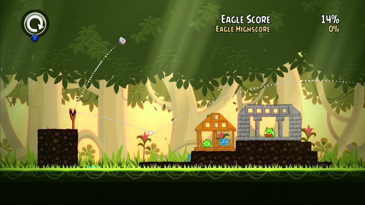 Angry birds Trilogy - 100% Mighty Eagle Score - Danger Above Level 6-1 to 6-15