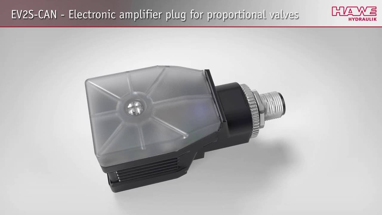 Electronic amplifier plug with CAN bus - HAWE Hydraulik