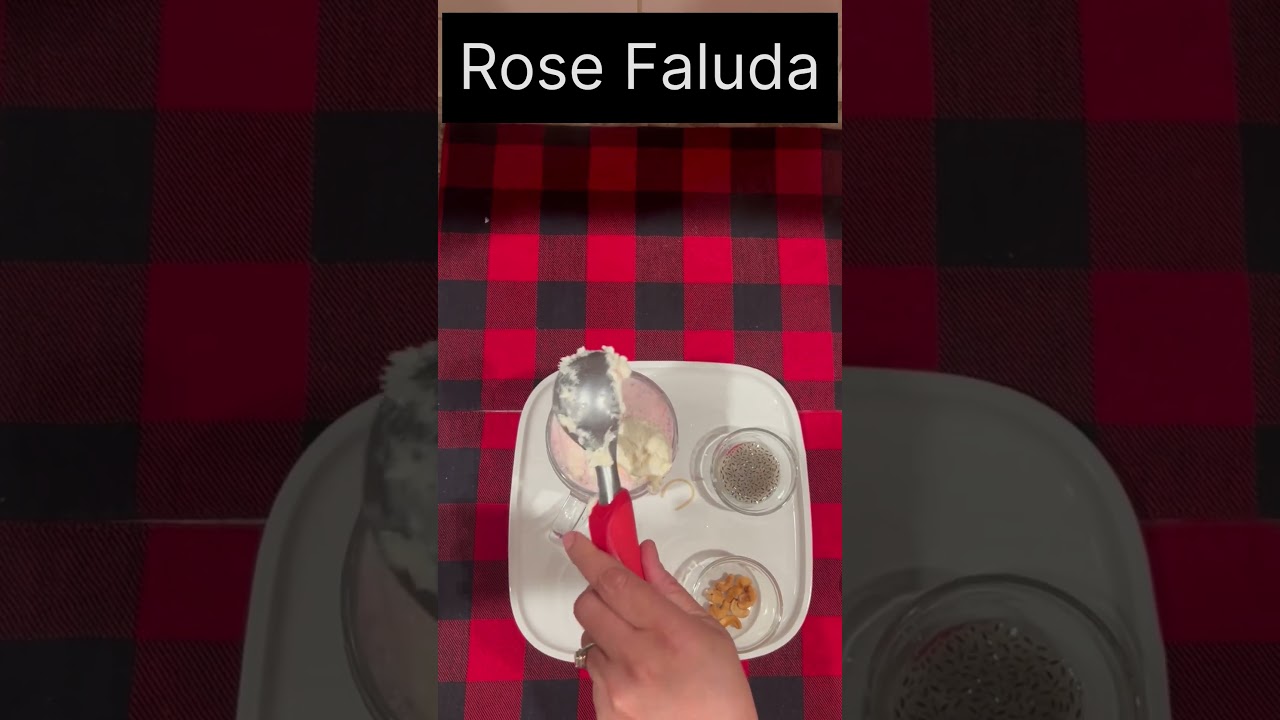 Rose Faluda with Dryfruits #yummyfood #drink #beverage #faluda #faludaicecreamrecipe #rosefalooda 🍹