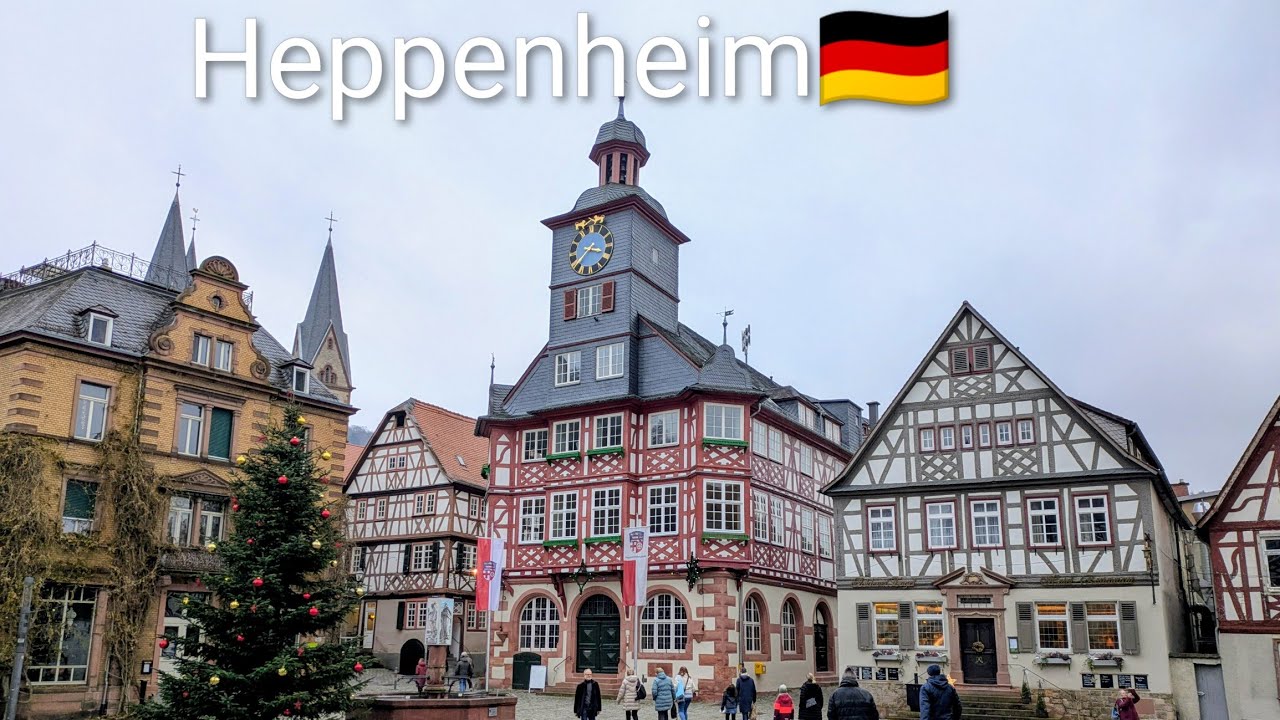 Heppenheim Old Town 🇩🇪 | Timber-Frame Houses #heppenheim #germany #germanytourism #europe #tourist