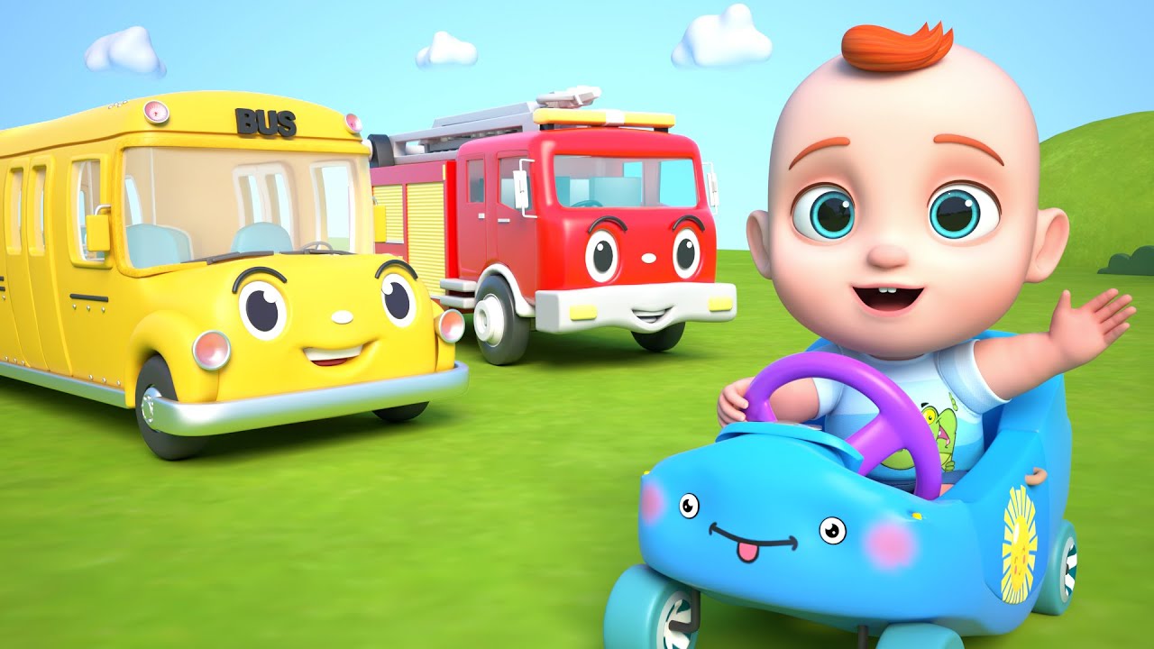Las Ruedas Del Autobús con Leo Español 🚌 Canciones Infantiles