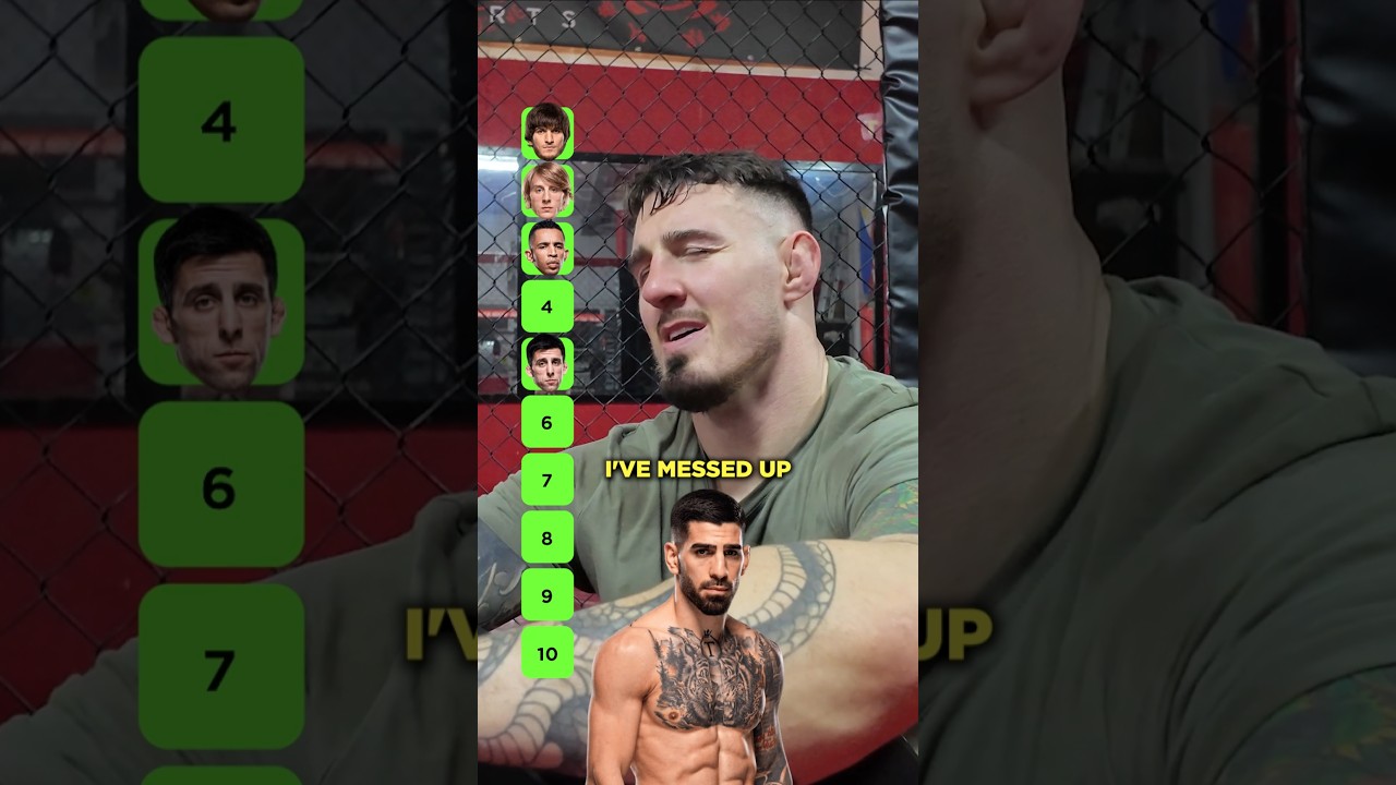 Blind ranking UFC fighters by potential 🧐😅 #tomaspinall #ufc #ranking #fail