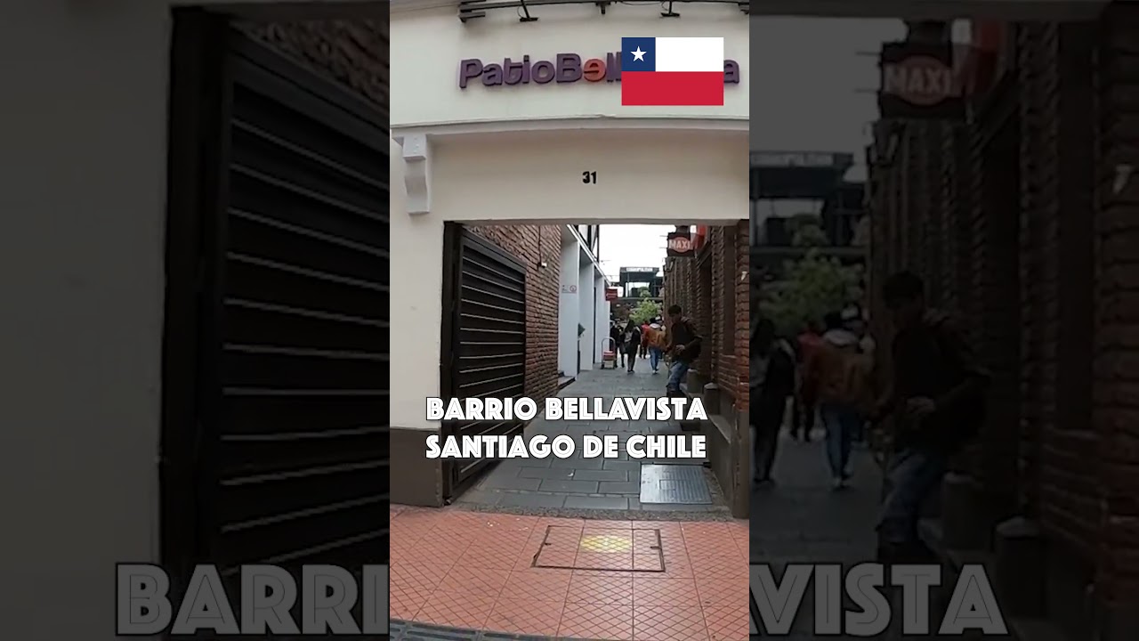 Caminando por Barrio Bellavista en Santiago de Chile 🇨🇱