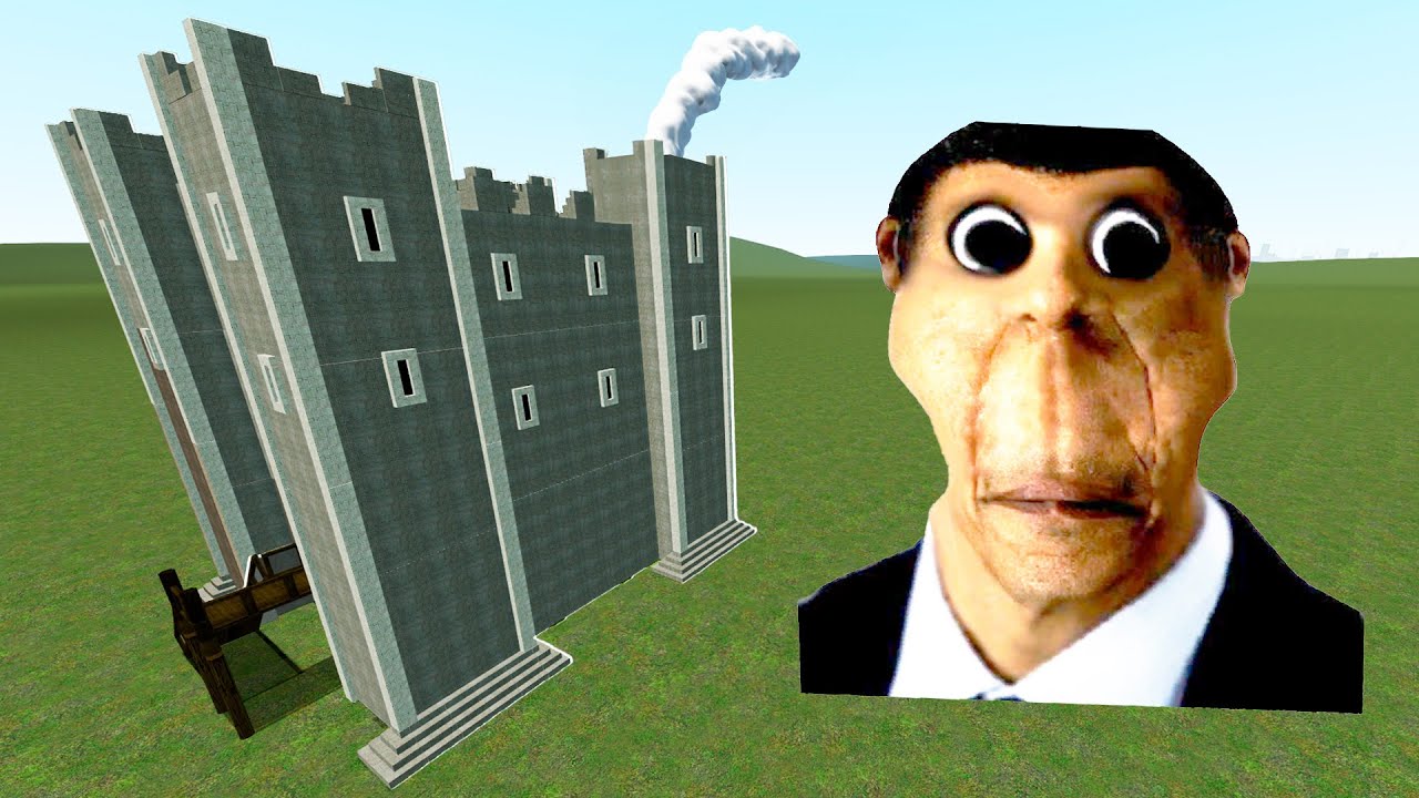 СМОЖЕТ ЛИ ОБУНГА РАЗРУШИТЬ НАШУ КРЕПОСТЬ В ГАРРИС МОД OBUNGA GMOD ► Garry's Mod