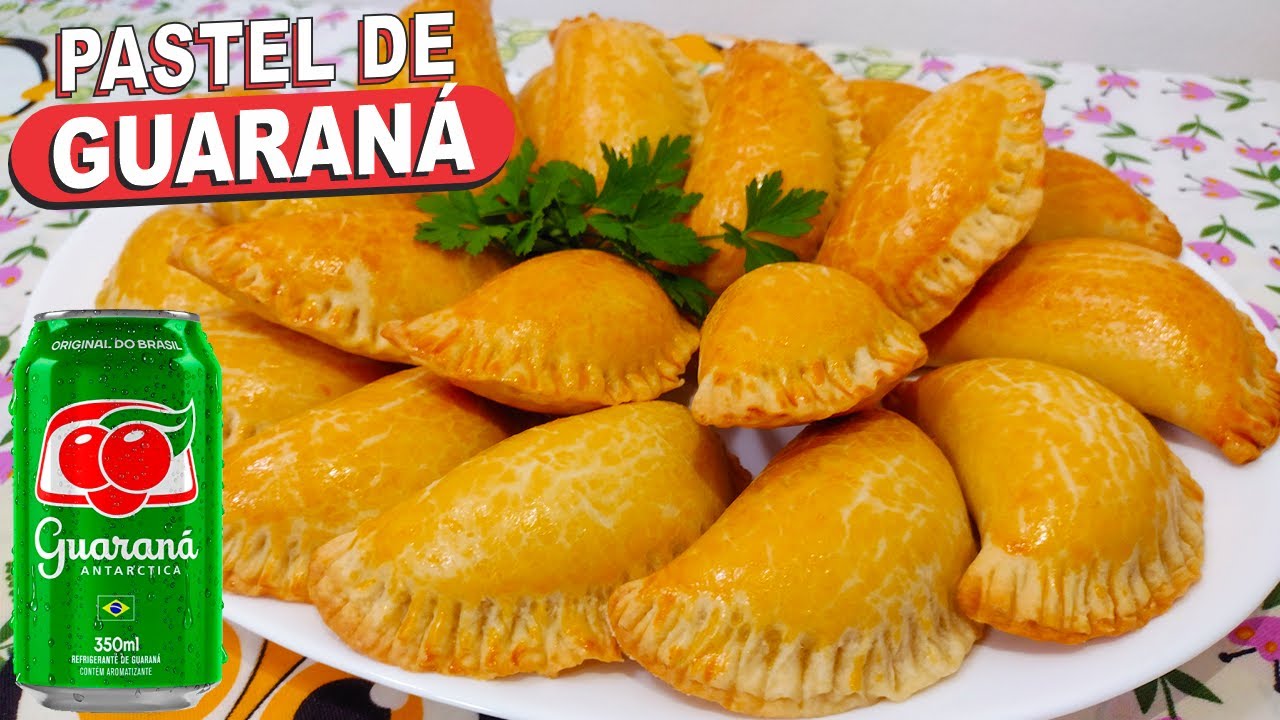 MASSA DE GUARANÁ QUE DERRETE NA BOCA❗😍 PASTEL ASSADO DELICIOSO COM APENAS 3 INGREDIENTE NA MASSA!