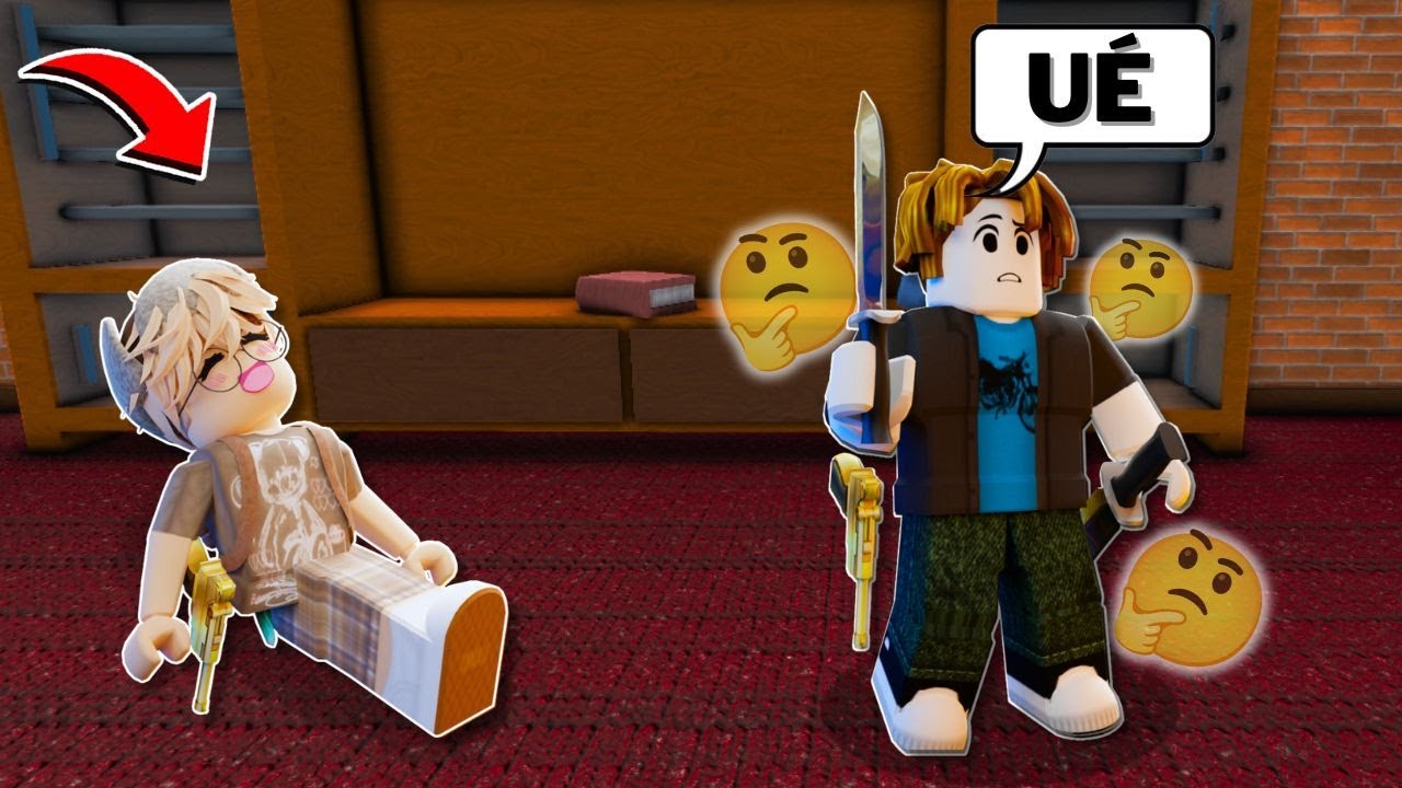 TESTANDO A MORTE FAKE PARA GANHAR NO MM2 (Murder Mystery 2)