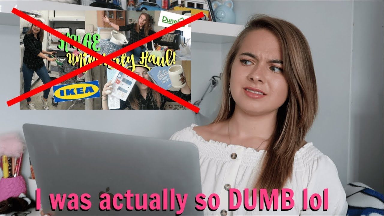 What You DON'T Need To Take To University.... | Reacting to My First Year Uni Haul (BIG yikes)