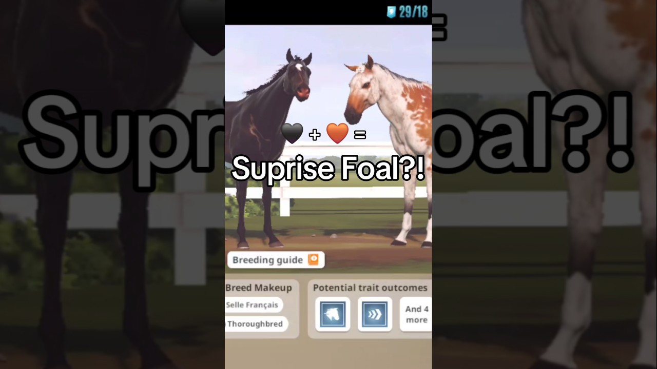SUPRISE FOAL! Rival stars horse racing breeding! Did not expect that! #rivalstarshorseracingbreeding